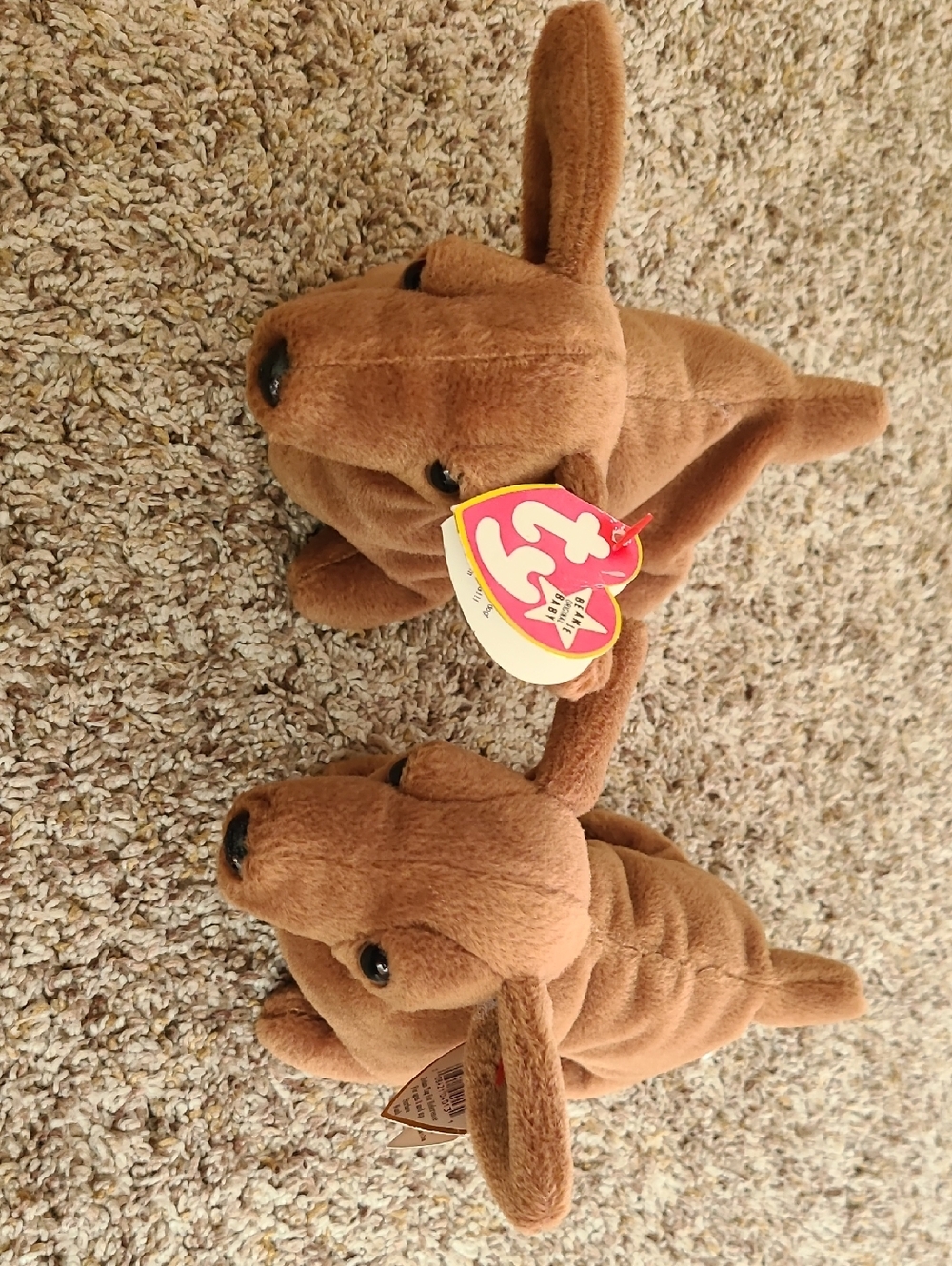 Rare 1995 Weenie the dachshund beanie baby!